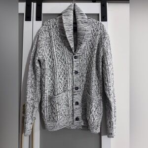 Daniel Hechter Gray Cable Knit Cardigan